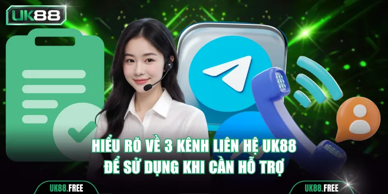 Hiểu rõ về 3 kênh liên hệ UK88 để sử dụng khi cần hỗ trợ