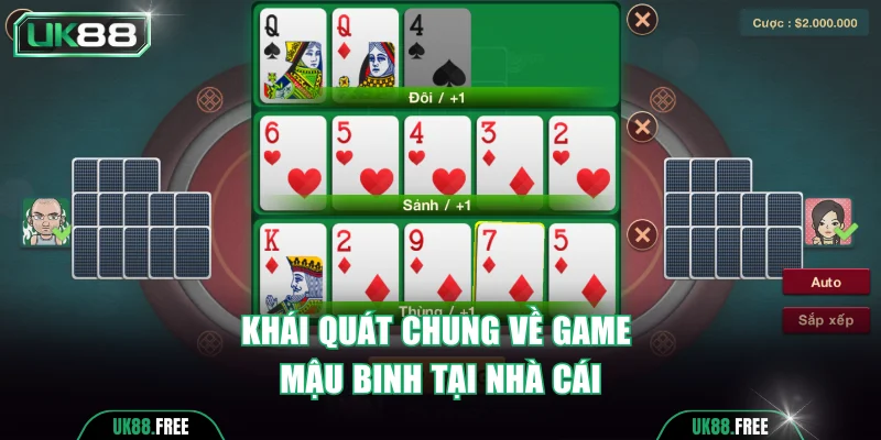 Khái quát chung về game mậu binh tại nhà cái